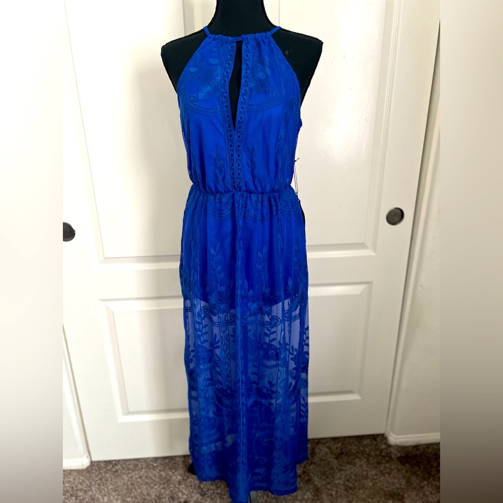 Blue lace jumper